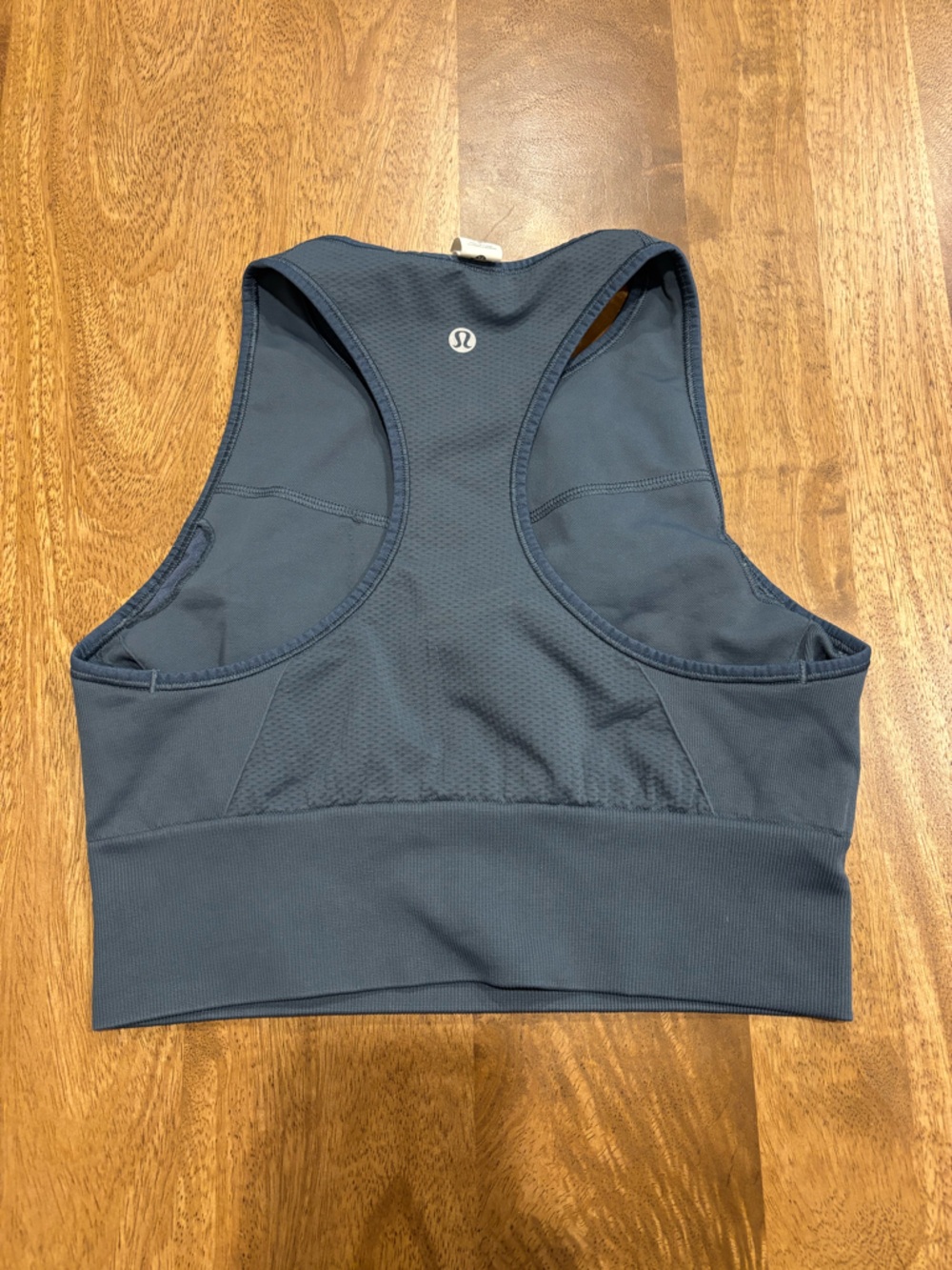 lululemon athletica Slate Blue Racerback Crop Sports Bra